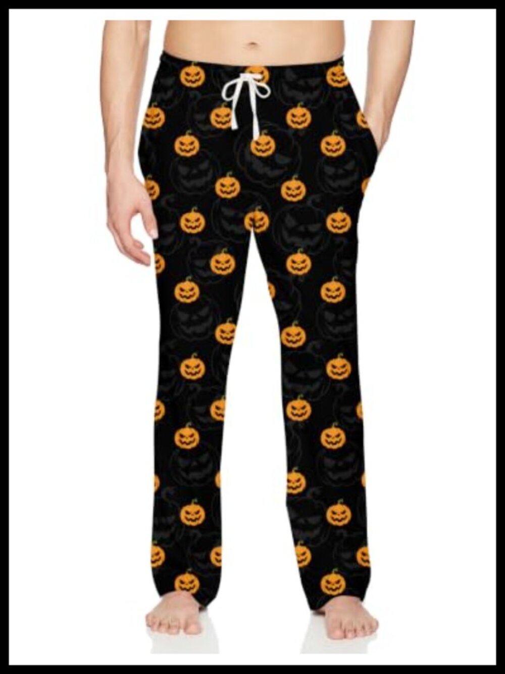 Men's Christmas Pajama Pants Loose Lounge Sleepwear Drawstring Pockets